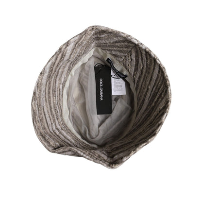 Dolce & Gabbana Multicolor Stripes Cotton Bucket Cap Dolce & Gabbana