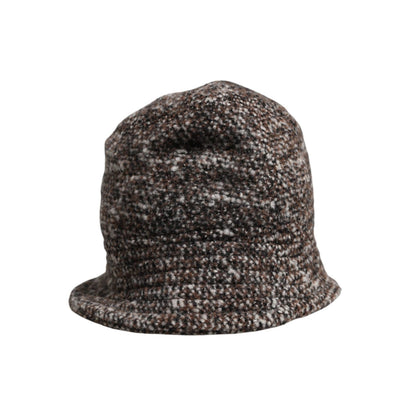 Dolce & Gabbana Brown Alpaca Wool Woven Bucket Hat Dolce & Gabbana