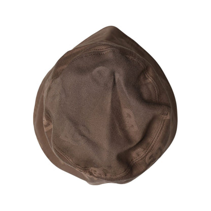 Dolce & Gabbana Brown Logo Monogram Cotton Bucket Cap Dolce & Gabbana