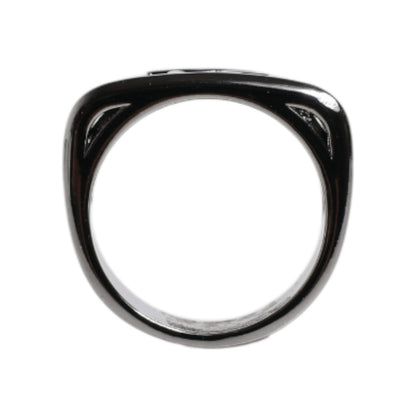 Dolce & Gabbana Silver Tone Brass Anello DG Logo Ring
