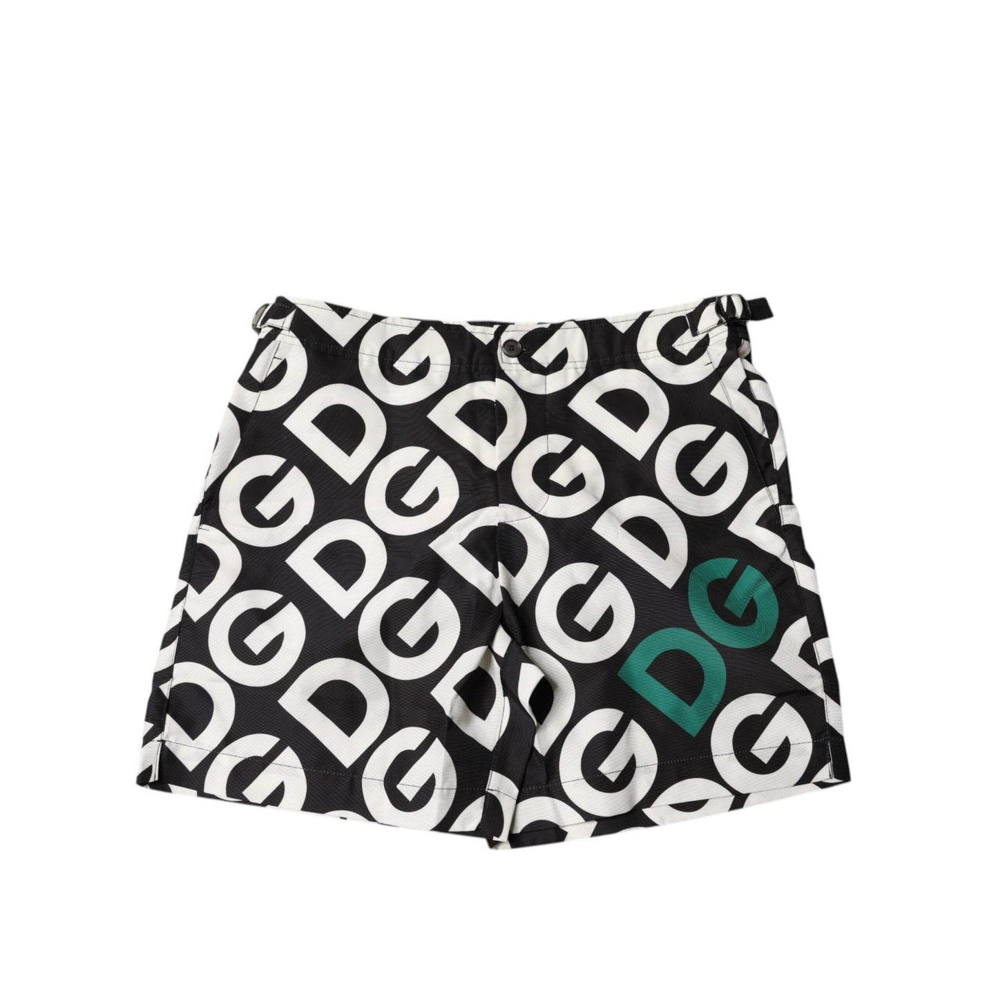 Dolce & Gabbana Black White Logo Beachwear Shorts Swimwear Dolce & Gabbana