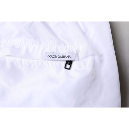 Dolce & Gabbana White Stripes Beachwear Shorts 2 Pc Swimwear Dolce & Gabbana