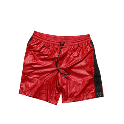 Dolce & Gabbana Red Polyester Beachwear Shorts 2Pc Swimwear Dolce & Gabbana