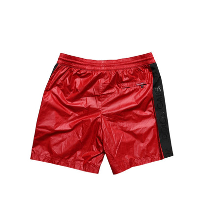 Dolce & Gabbana Red Polyester Beachwear Shorts 2Pc Swimwear Dolce & Gabbana