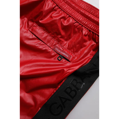 Dolce & Gabbana Red Polyester Beachwear Shorts 2Pc Swimwear Dolce & Gabbana