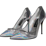 Dolce & Gabbana Multicolor Iridescent Pointed Toe Pumps Shoes LA12533-40