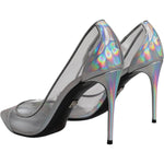 Dolce & Gabbana Multicolor Iridescent Pointed Toe Pumps Shoes LA12533-40