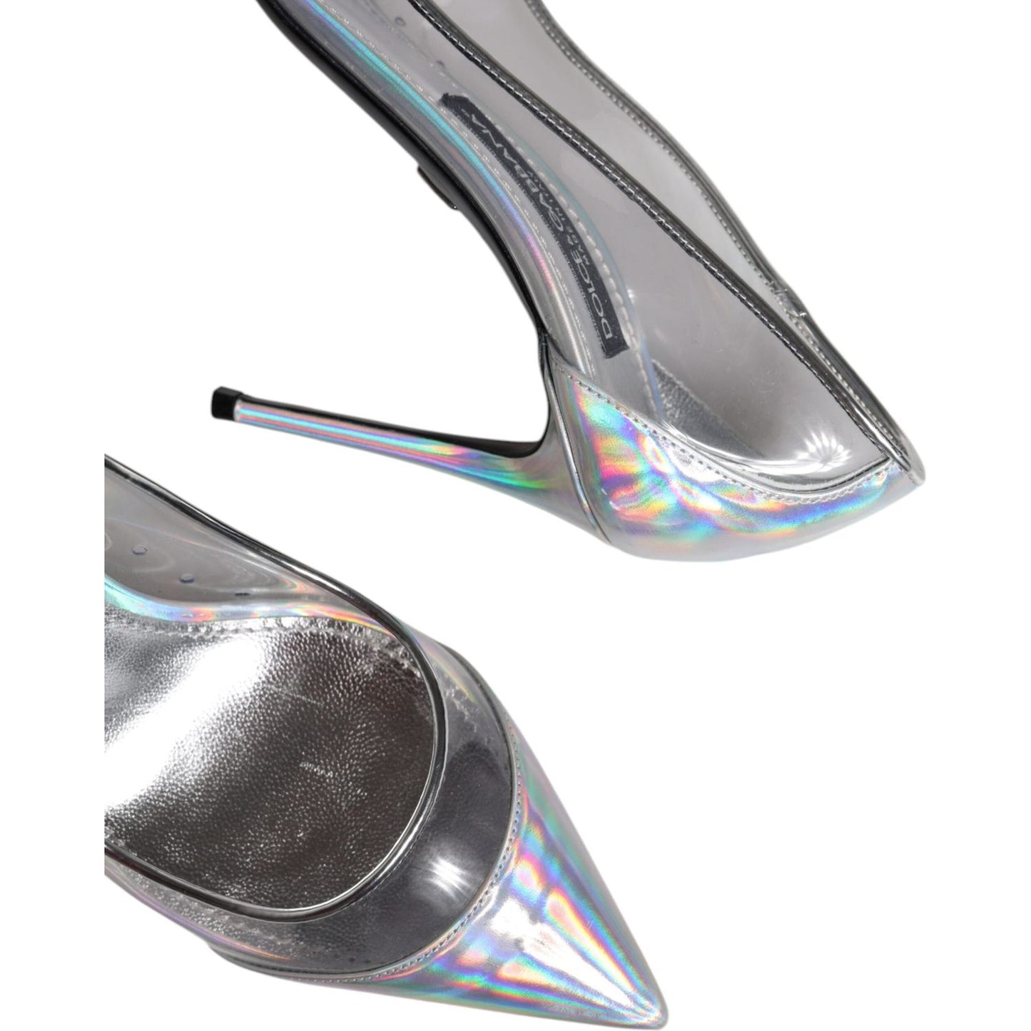 Dolce & Gabbana Multicolor Iridescent Pointed Toe Pumps Shoes LA12533-40