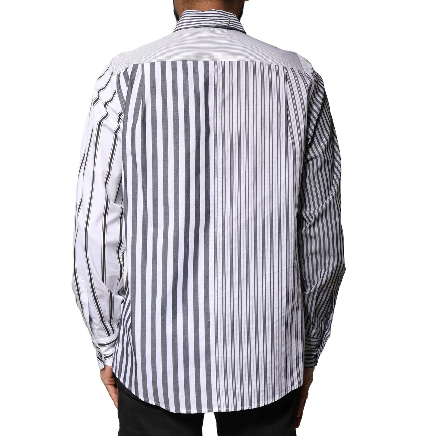 Dolce & Gabbana Multicolor Striped Button Down Casual Shirt Dolce & Gabbana