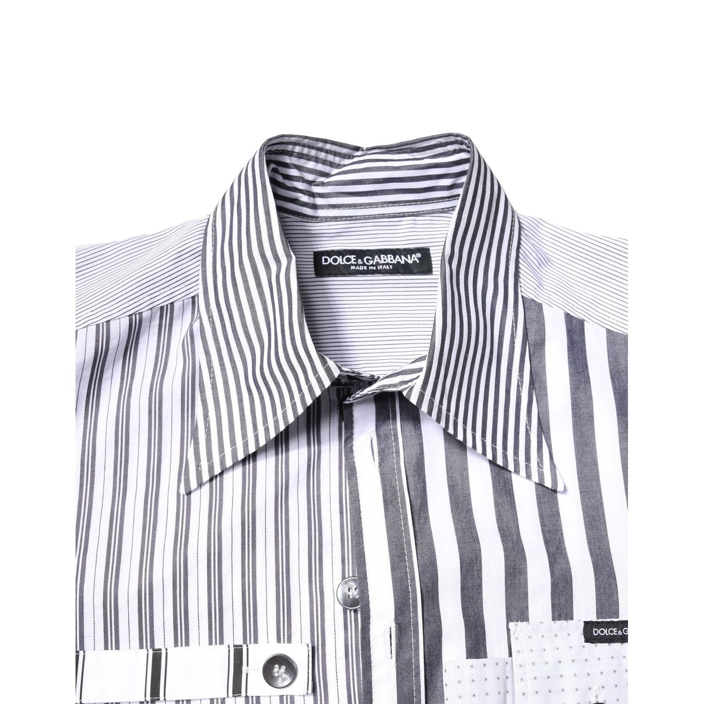 Dolce & Gabbana Multicolor Striped Button Down Casual Shirt Dolce & Gabbana