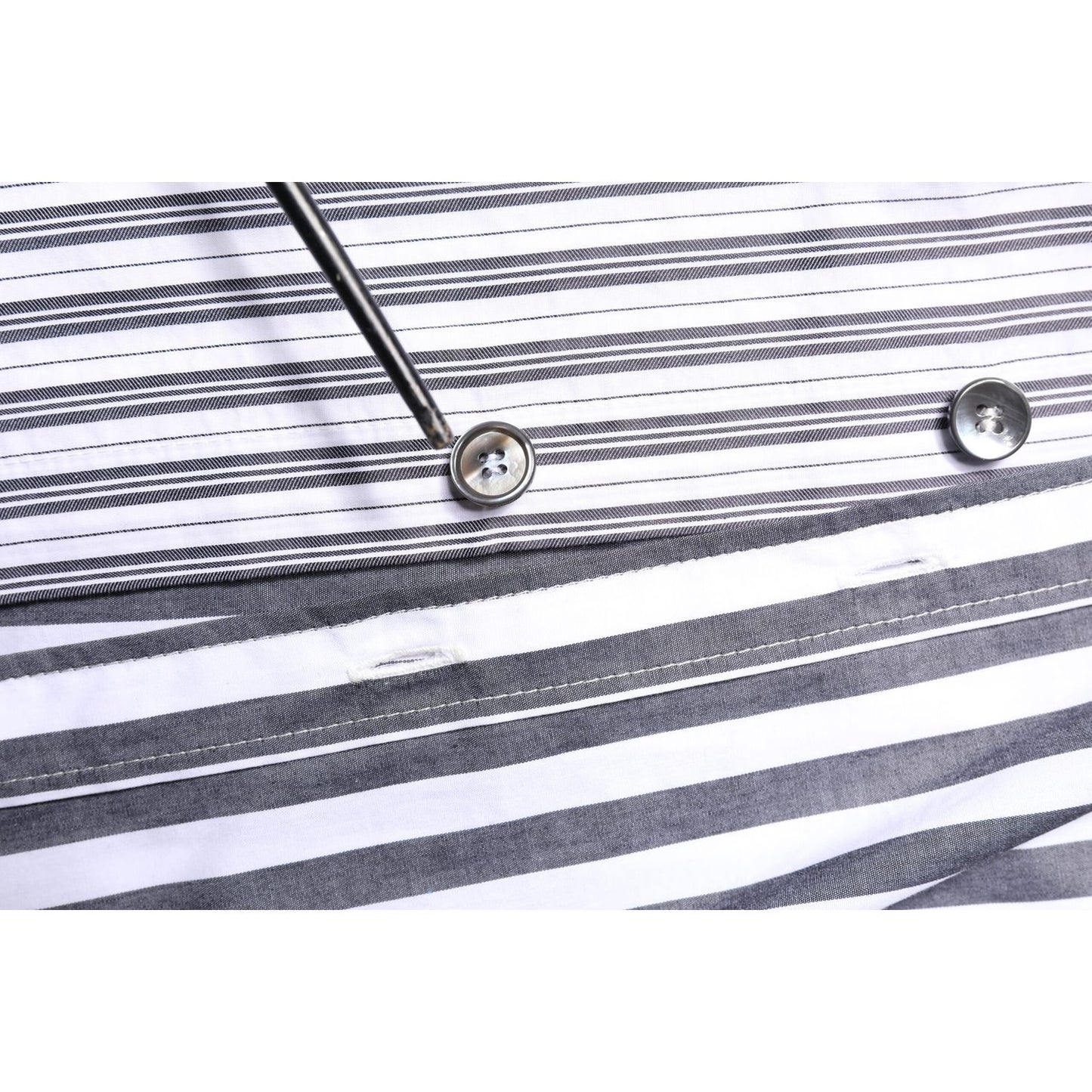 Dolce & Gabbana Multicolor Striped Button Down Casual Shirt Dolce & Gabbana