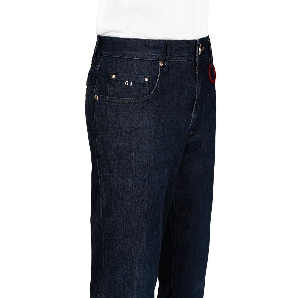 Tramarossa Blue Cotton Jeans Denim