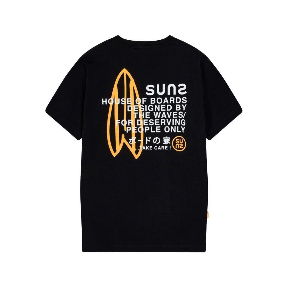Suns Black Cotton T-Shirt SU-15059-S