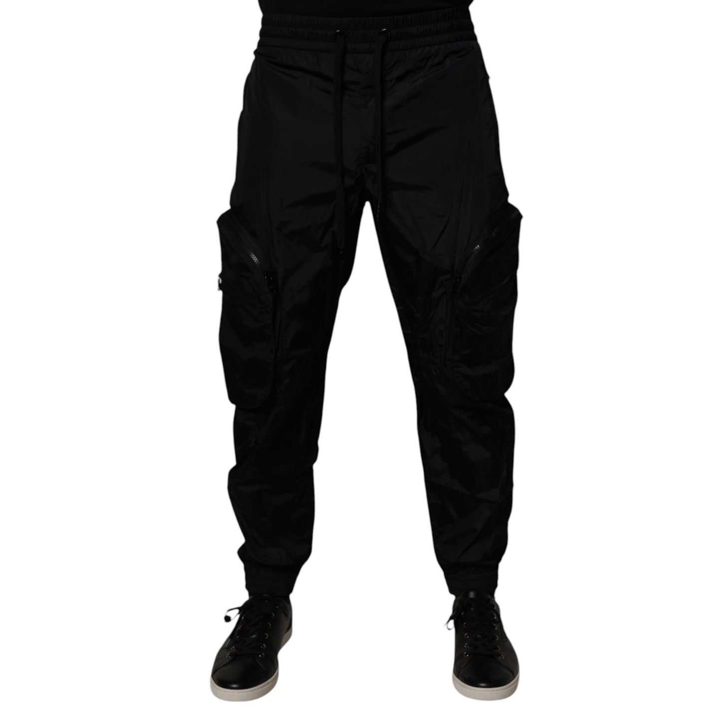 Dolce & Gabbana Black Nylon Cargo Jogger Men Sweatpants Pants Dolce & Gabbana