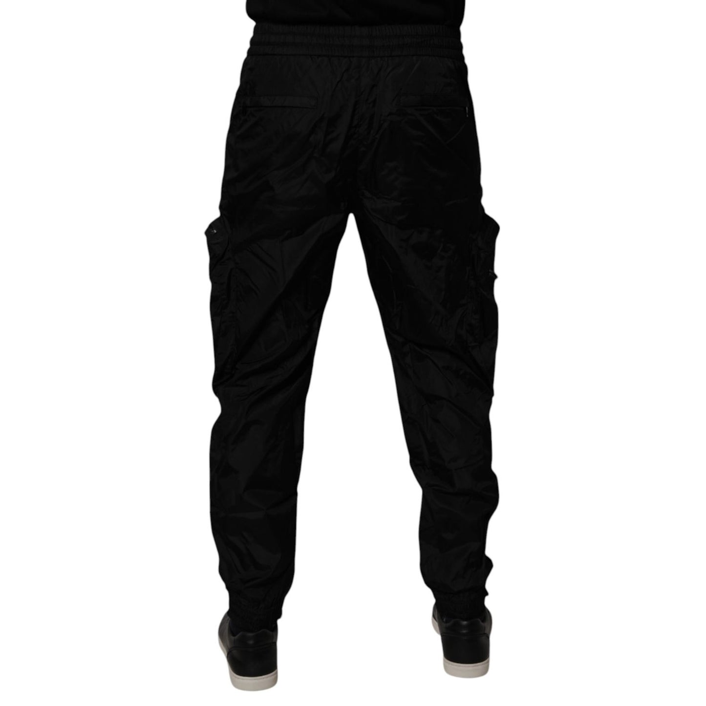 Dolce & Gabbana Black Nylon Cargo Jogger Men Sweatpants Pants Dolce & Gabbana