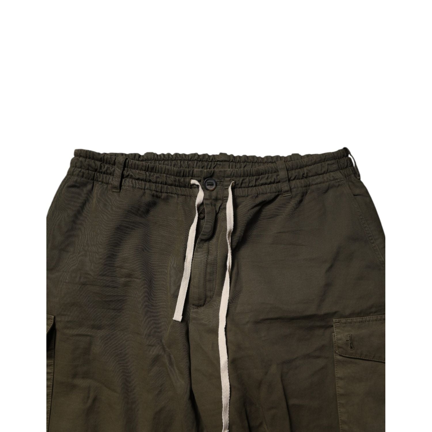 Dolce & Gabbana Brown Cotton Stretch Cargo Pants