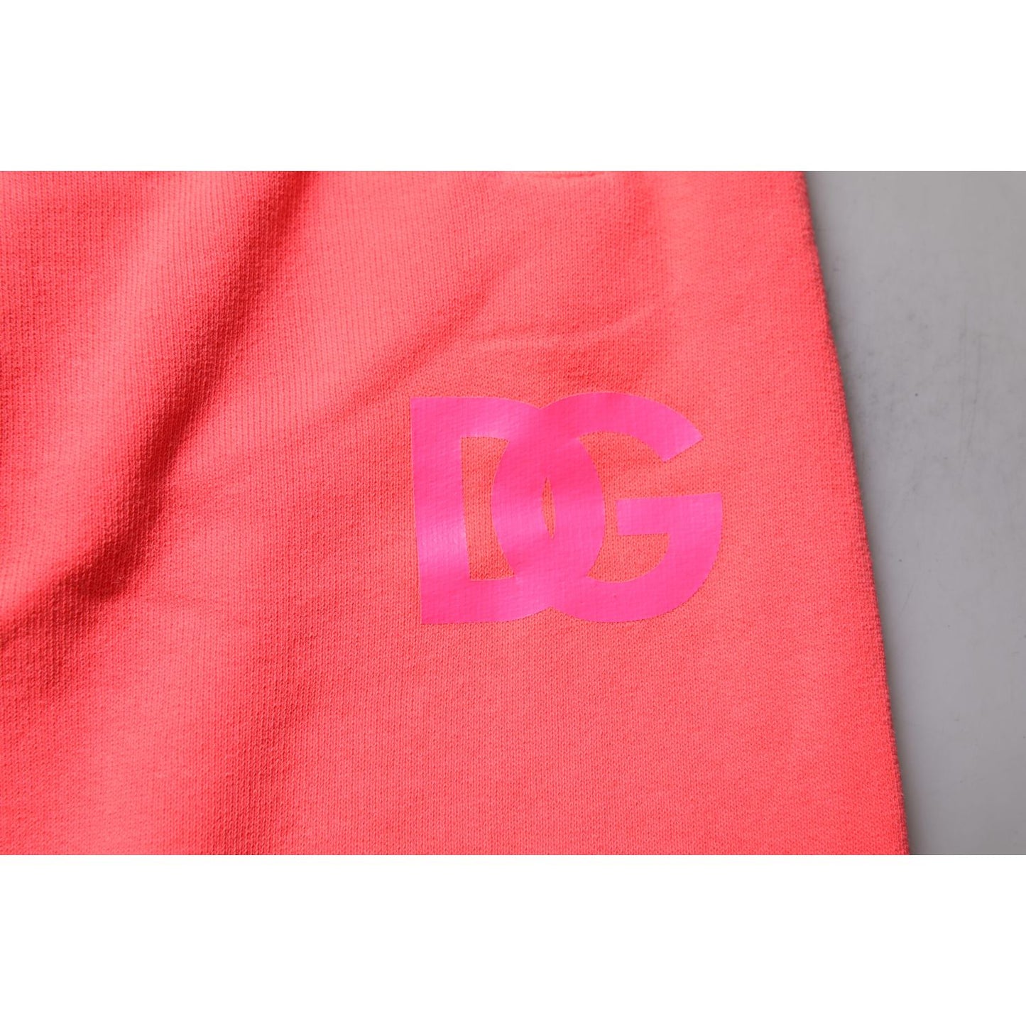 Dolce & Gabbana Neon Red Cotton Jogger Men Sweatpants Pants Dolce & Gabbana