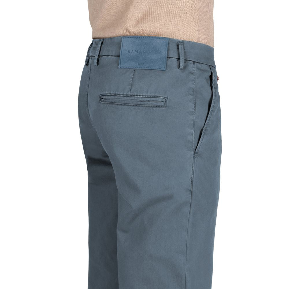 Tramarossa Blue Cotton Pant