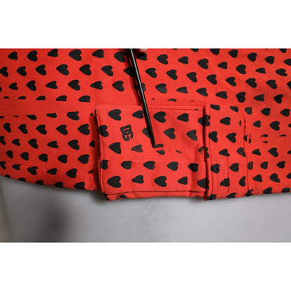 Dolce & Gabbana Red Hearts Cargo Jogger Men Sweatpants Pants Dolce & Gabbana
