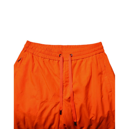 Dolce & Gabbana Orange Polyester Men Jogger Sweatpants Pants Dolce & Gabbana