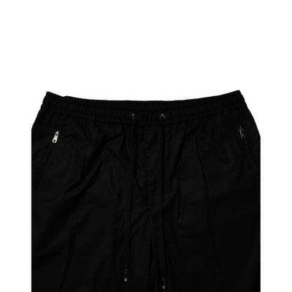 Dolce & Gabbana Black Cotton Men Jogger Sweatpants Pants Dolce & Gabbana