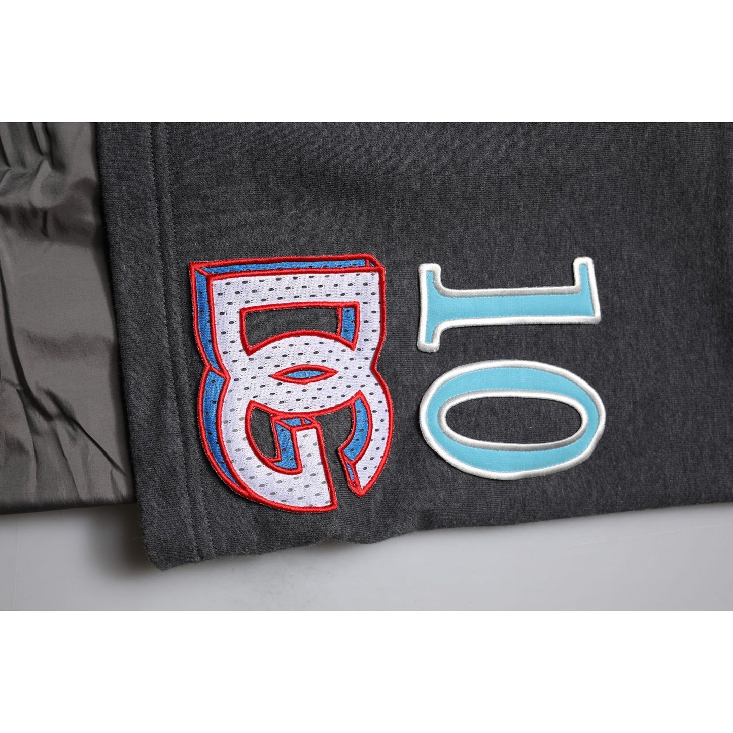 Dolce & Gabbana Dark Gray Cotton Layered Straight Sweatpants Pants Dolce & Gabbana