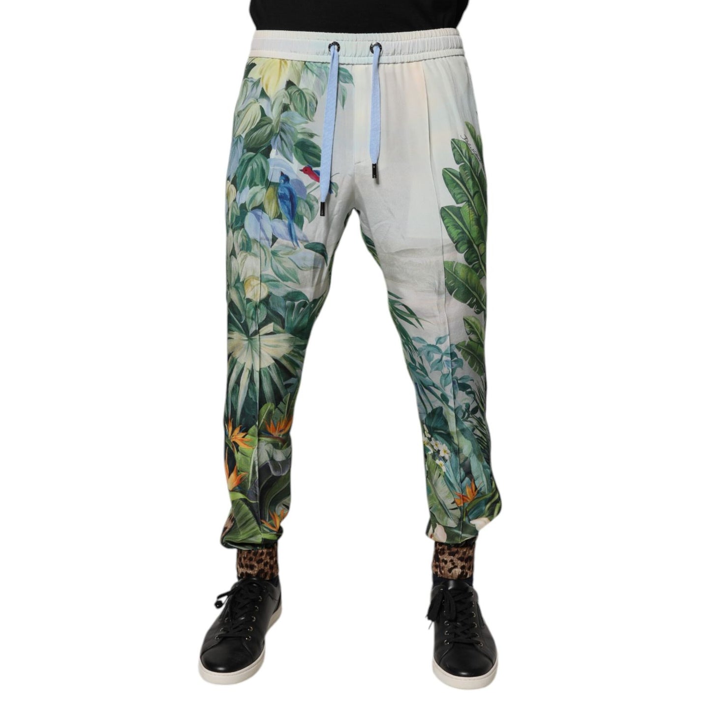 Dolce & Gabbana Multicolor Tropical Jogger Sweatpants Pants Dolce & Gabbana