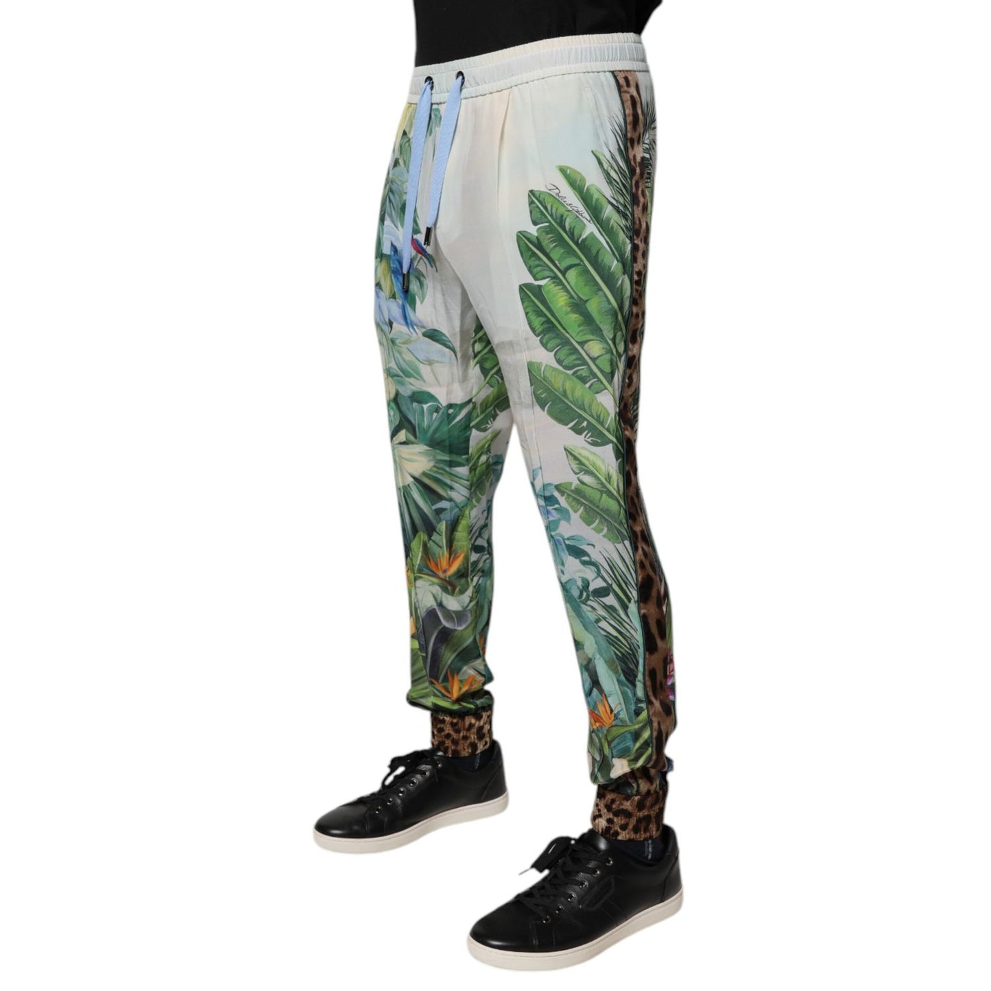 Dolce & Gabbana Multicolor Tropical Jogger Sweatpants Pants Dolce & Gabbana