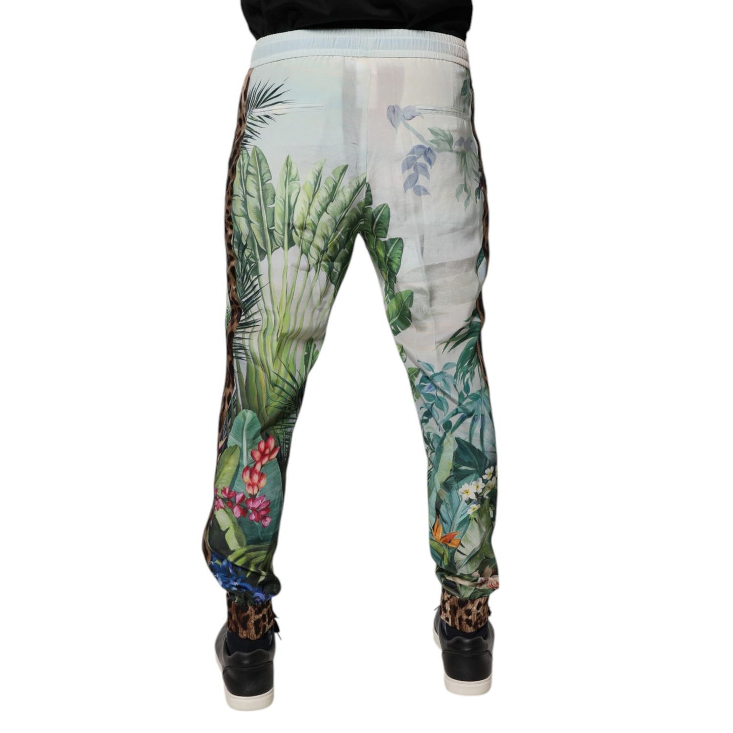 Dolce & Gabbana Multicolor Tropical Jogger Sweatpants Pants Dolce & Gabbana