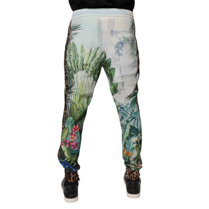 Dolce & Gabbana Multicolor Tropical Jogger Sweatpants Pants Dolce & Gabbana