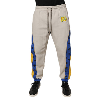 Dolce & Gabbana Multicolor Cotton DG Jogger Sweatpants Pants Dolce & Gabbana