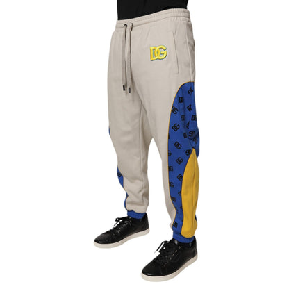Dolce & Gabbana Multicolor Cotton DG Jogger Sweatpants Pants Dolce & Gabbana