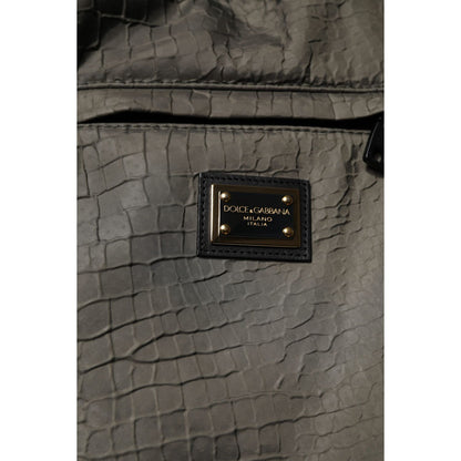 Dolce & Gabbana Brown Lambskin Leather Men Sweatpants Pants Dolce & Gabbana