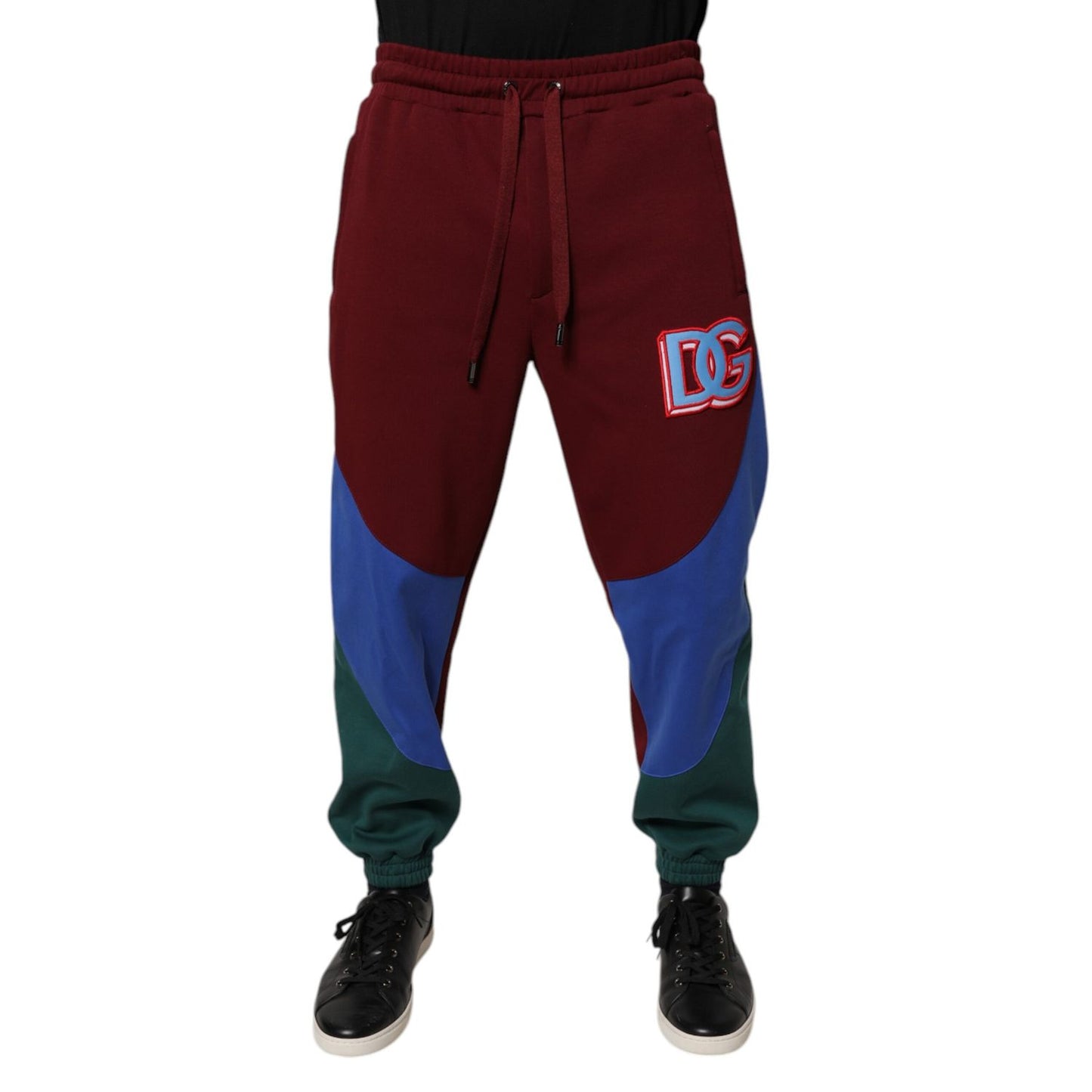 Dolce & Gabbana Multicolor Cotton Men Jogger Sweatpants Pants Dolce & Gabbana