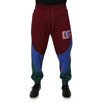 Dolce & Gabbana Multicolor Cotton Men Jogger Sweatpants Pants Dolce & Gabbana