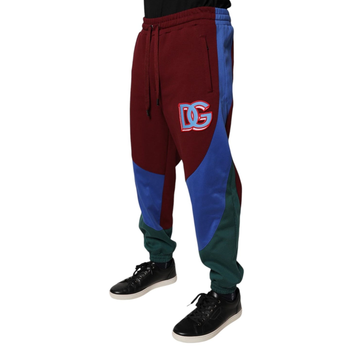 Dolce & Gabbana Multicolor Cotton Men Jogger Sweatpants Pants Dolce & Gabbana