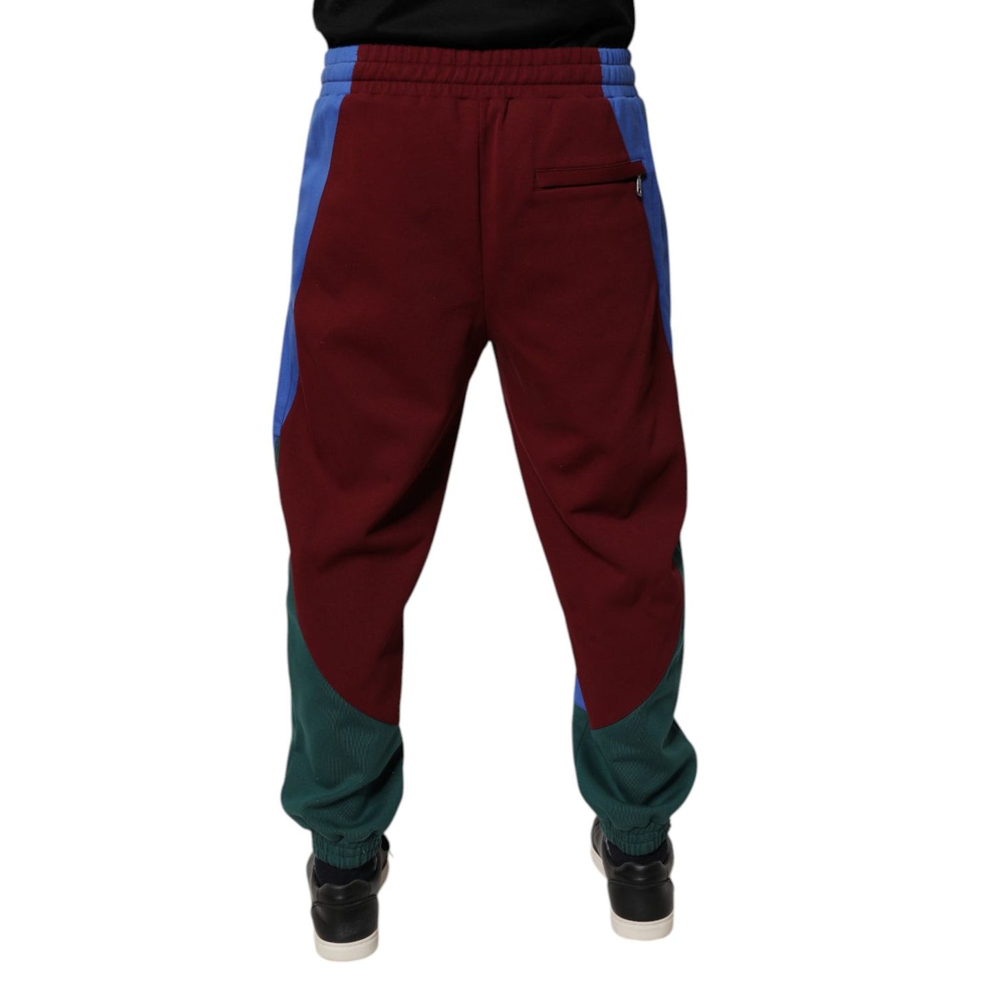 Dolce & Gabbana Multicolor Cotton Men Jogger Sweatpants Pants Dolce & Gabbana