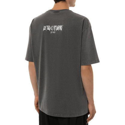 Diego Venturino Gray Cotton T-Shirt