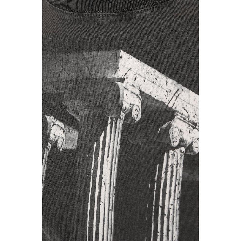 Diego Venturino Gray Cotton T-Shirt