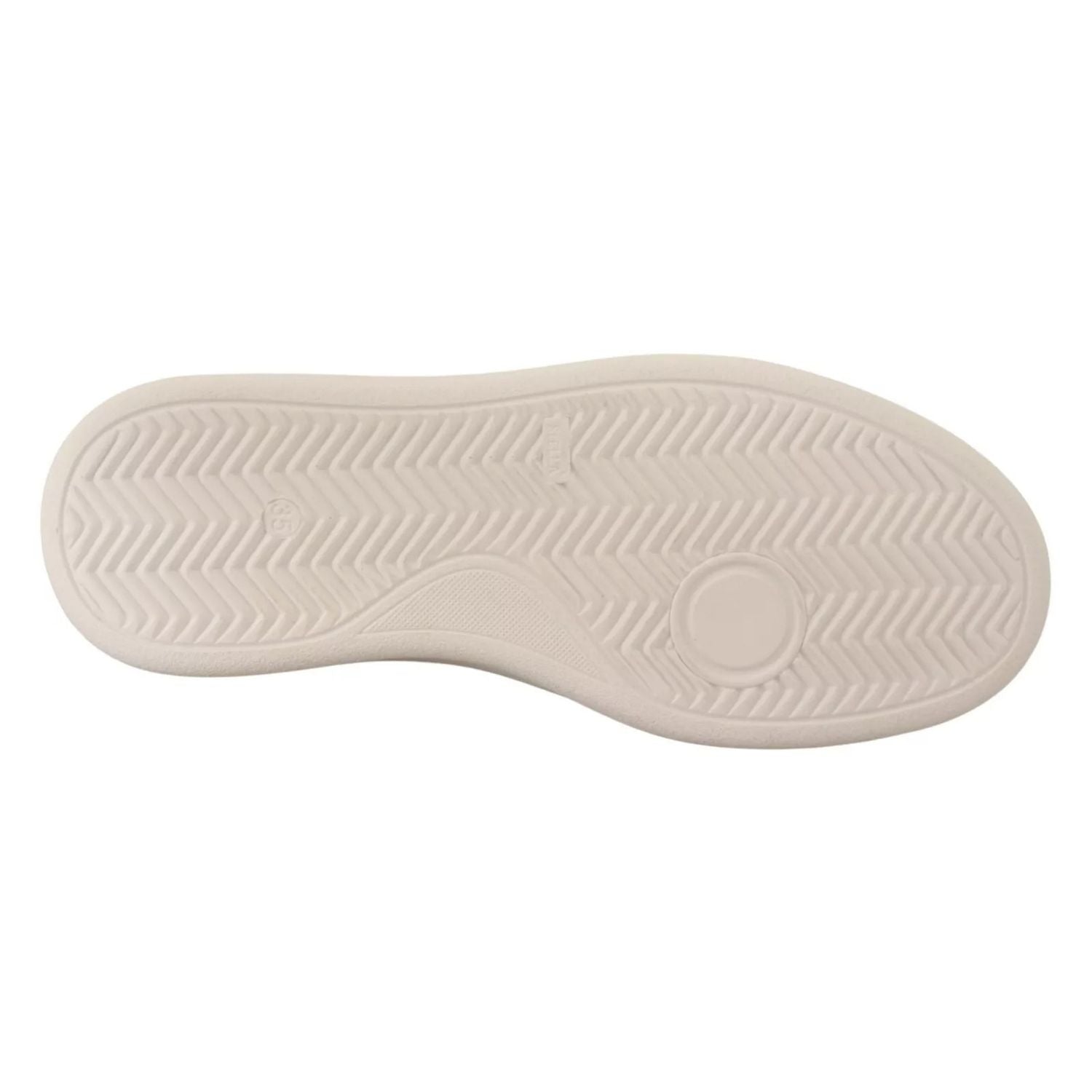 Patrizia Pepe Silver Full Grain Leather Lace Up Sneakers Shoes