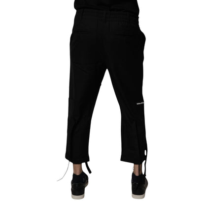 Dolce & Gabbana Black Polyester Men Cropped Pants Dolce & Gabbana