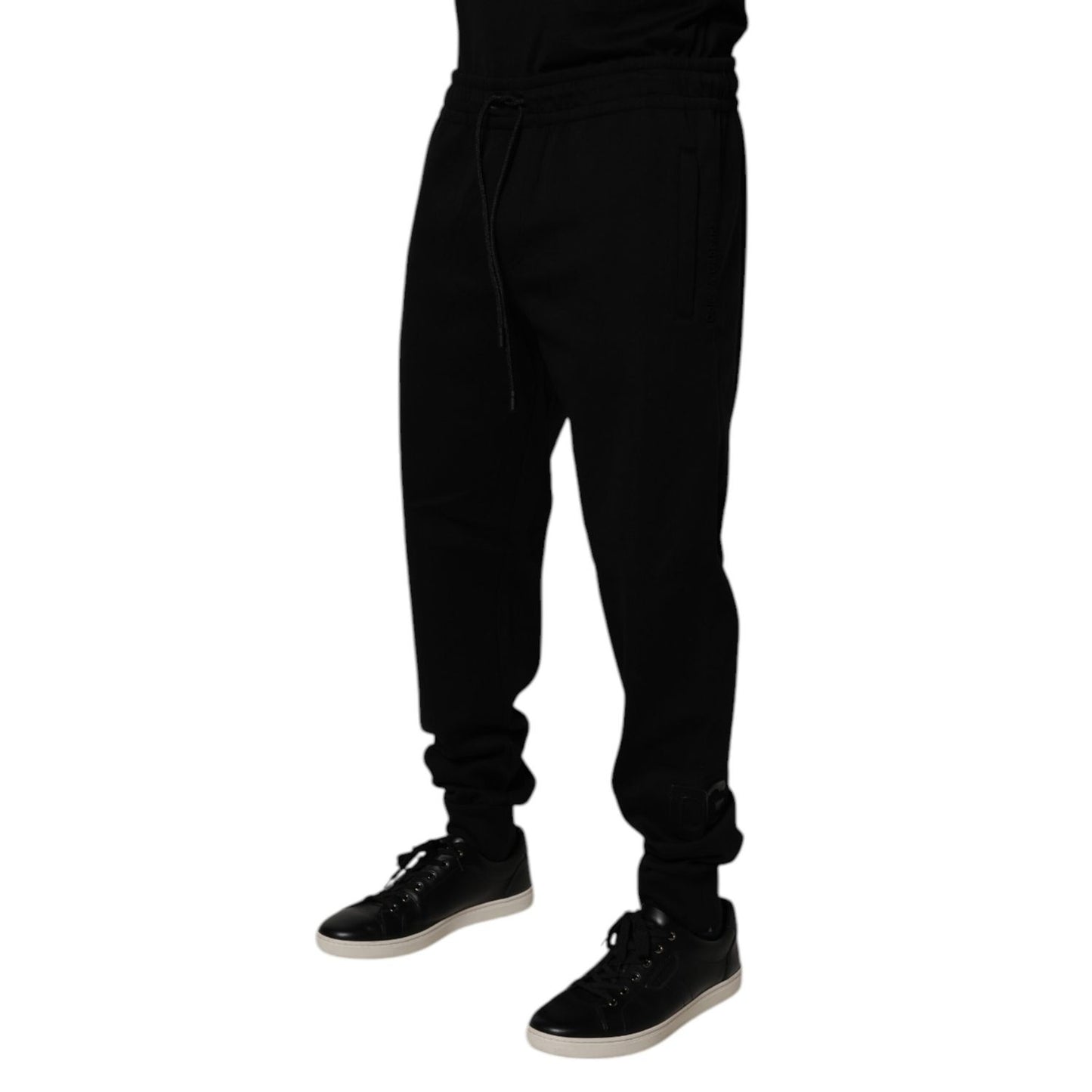 Dolce & Gabbana Black Cotton Blend Jogger Sweatpants Pants Dolce & Gabbana