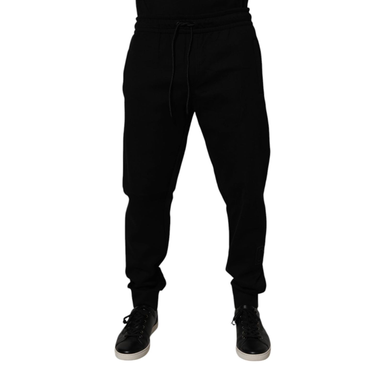 Dolce & Gabbana Black Cotton Blend Jogger Sweatpants Pants Dolce & Gabbana