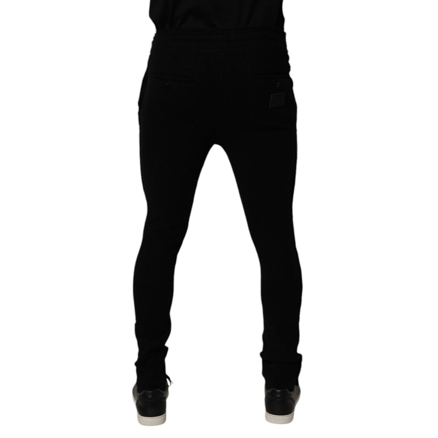 Dolce & Gabbana Black Cashmere Jogger Men Sweatpants Pants Dolce & Gabbana