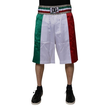Dolce & Gabbana Multicolor Italia Polyester Bermuda Shorts Dolce & Gabbana