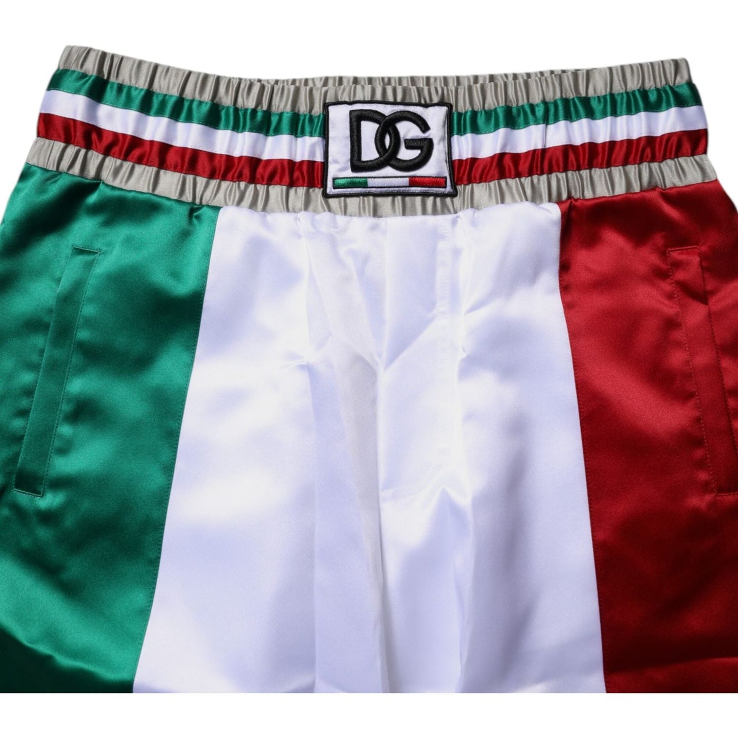 Dolce & Gabbana Multicolor Italia Polyester Bermuda Shorts PAN75251-50