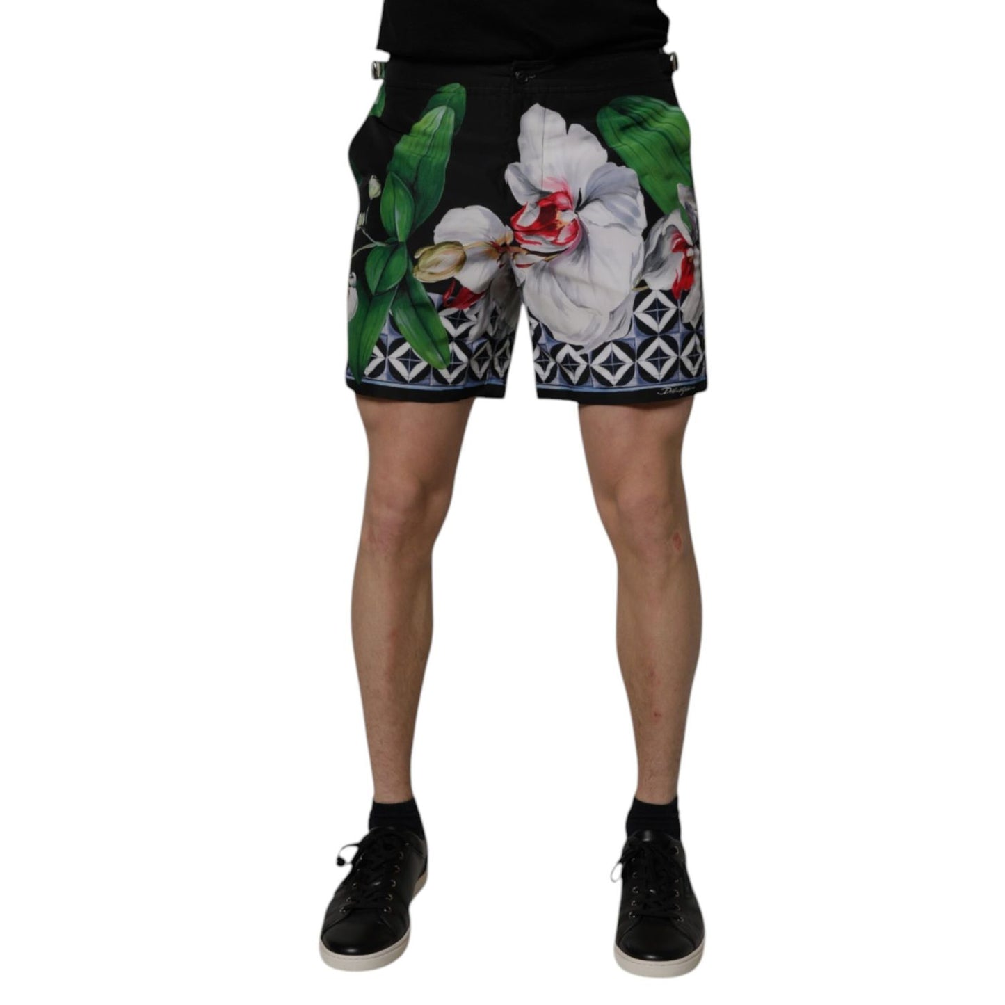 Dolce & Gabbana Multicolor Floral Polyester Men Bermuda Shorts Dolce & Gabbana