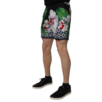 Dolce & Gabbana Multicolor Floral Polyester Men Bermuda Shorts Dolce & Gabbana