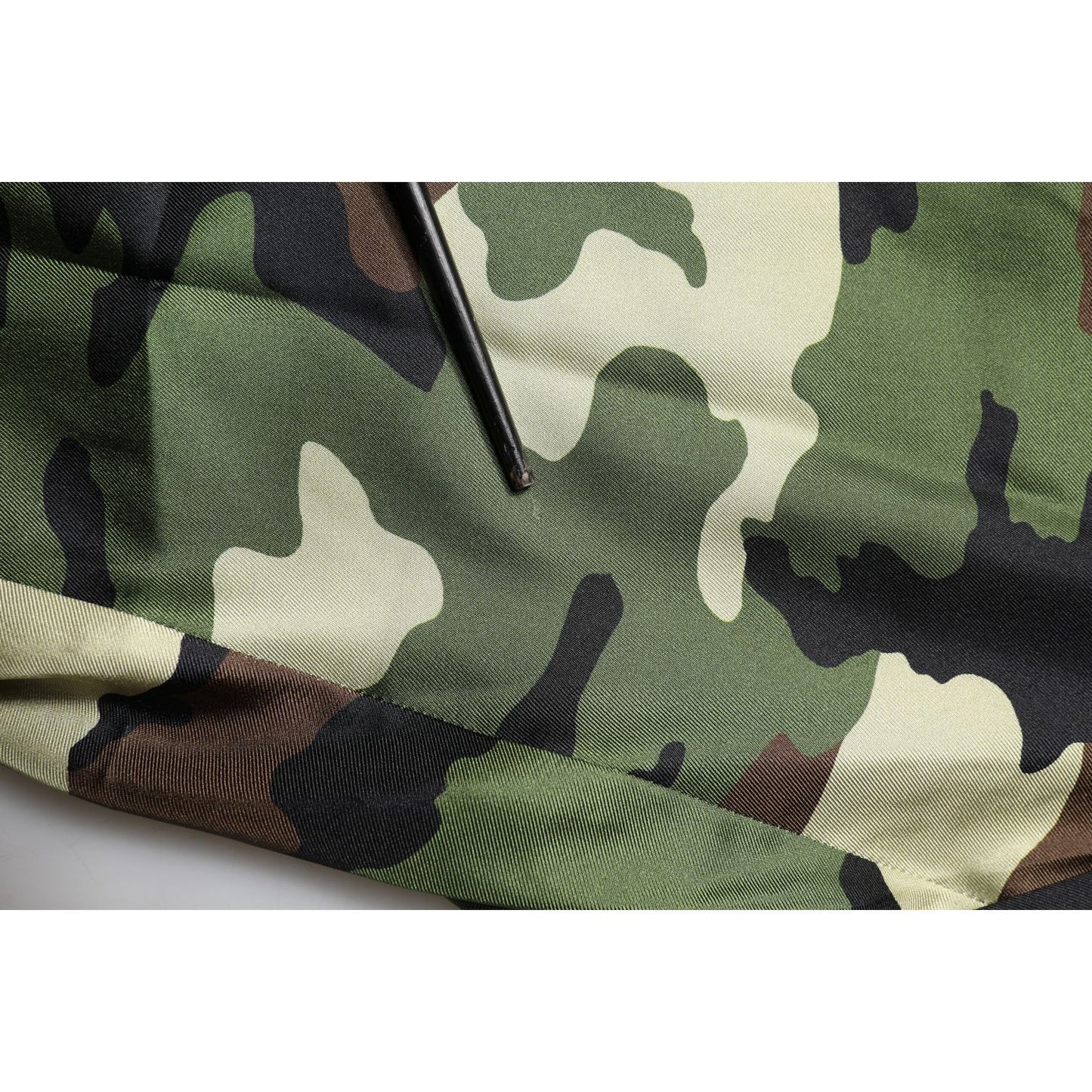 Dolce & Gabbana Multicolor Camouflage Silk Mid Waist Bermuda Shorts Dolce & Gabbana