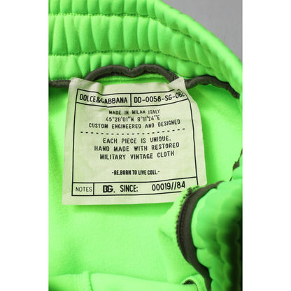 Dolce & Gabbana Green Patchwork Cargo Bermuda Shorts Dolce & Gabbana